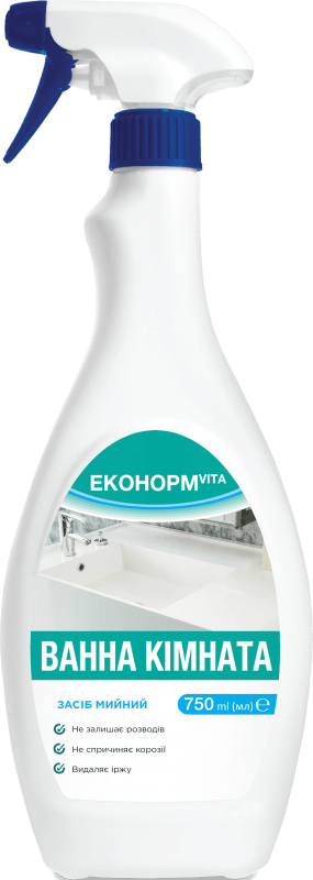 Засіб мийний “ЕконормVITA Ванна кімната ( з антимікробною дією)” 750мл